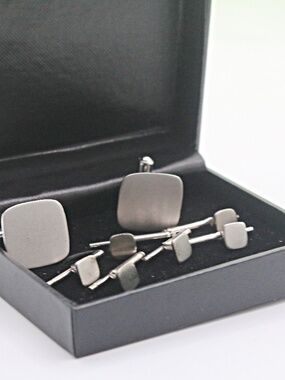 Sterling Silver Cufflinks and 6 Studs